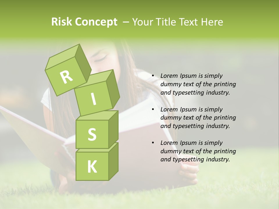 Notes Smiling Reading PowerPoint Template