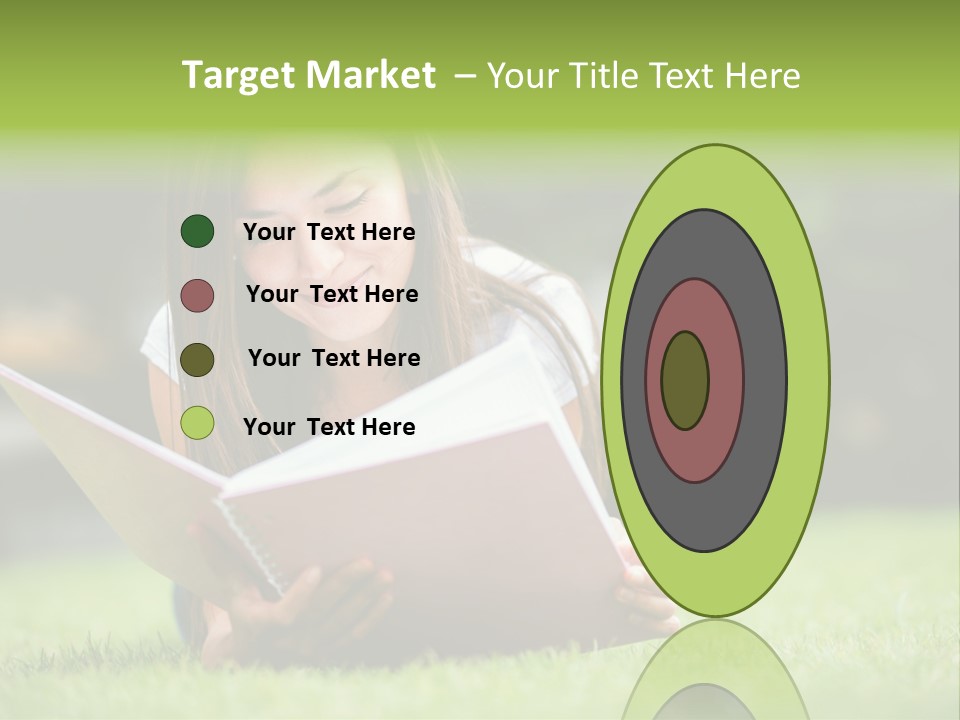 Notes Smiling Reading PowerPoint Template