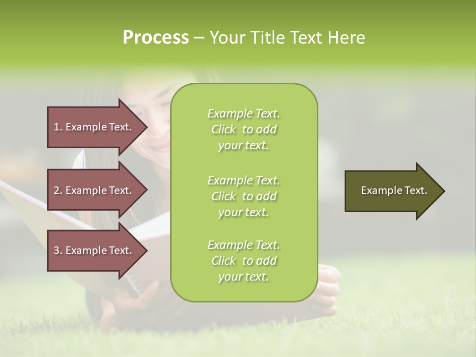 Notes Smiling Reading PowerPoint Template