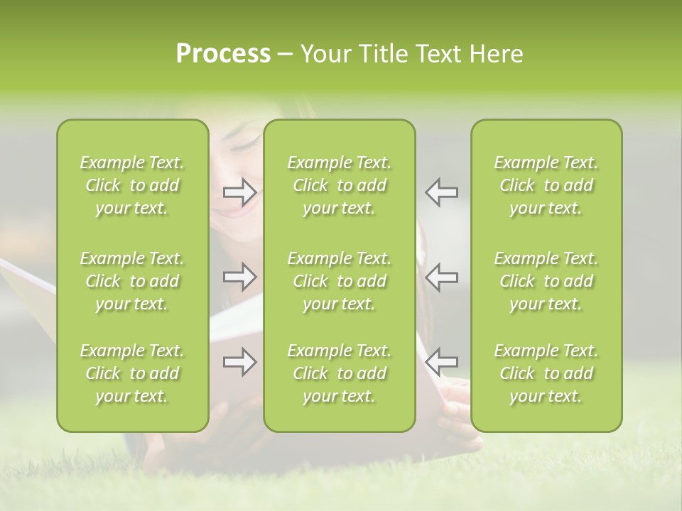 Notes Smiling Reading PowerPoint Template