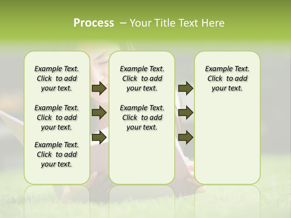 Notes Smiling Reading PowerPoint Template