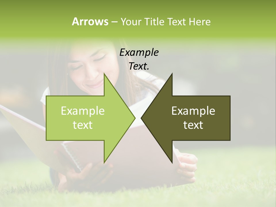 Notes Smiling Reading PowerPoint Template