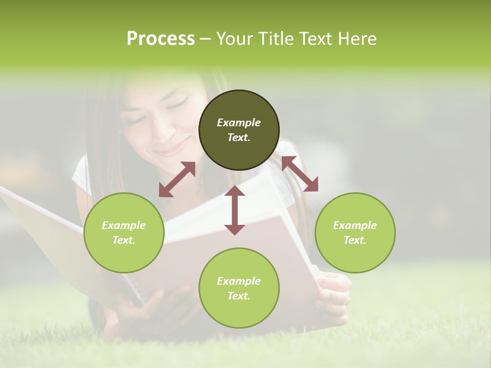 Notes Smiling Reading PowerPoint Template