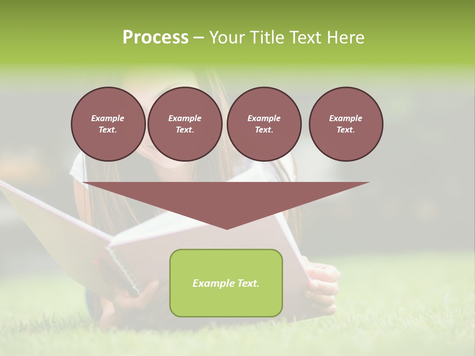 Notes Smiling Reading PowerPoint Template