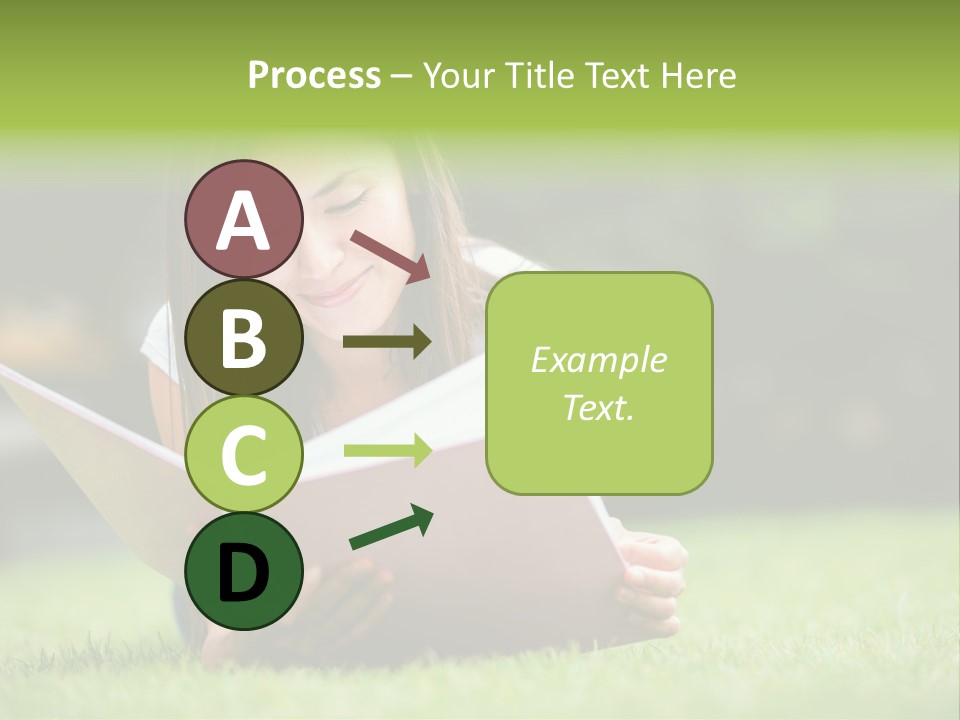 Notes Smiling Reading PowerPoint Template