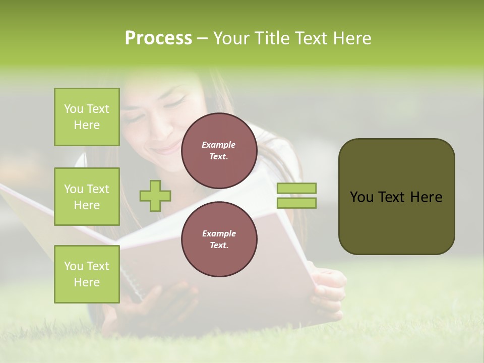 Notes Smiling Reading PowerPoint Template