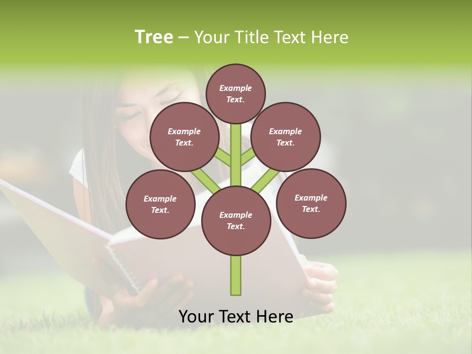 Notes Smiling Reading PowerPoint Template