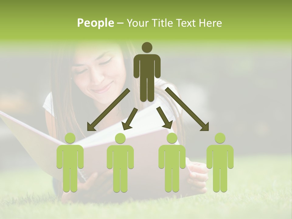 Notes Smiling Reading PowerPoint Template