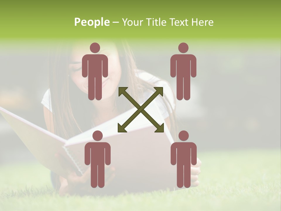 Notes Smiling Reading PowerPoint Template