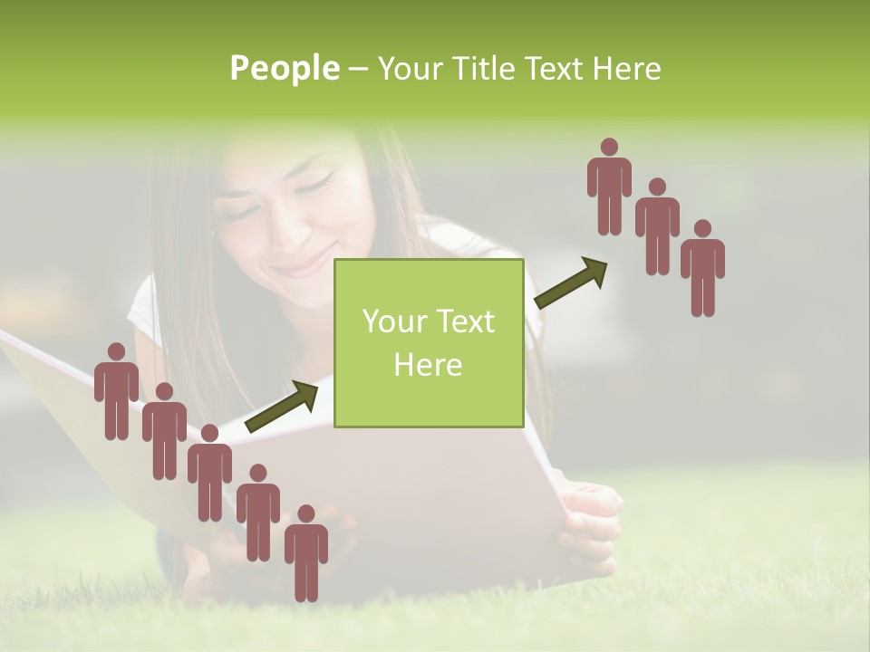 Notes Smiling Reading PowerPoint Template
