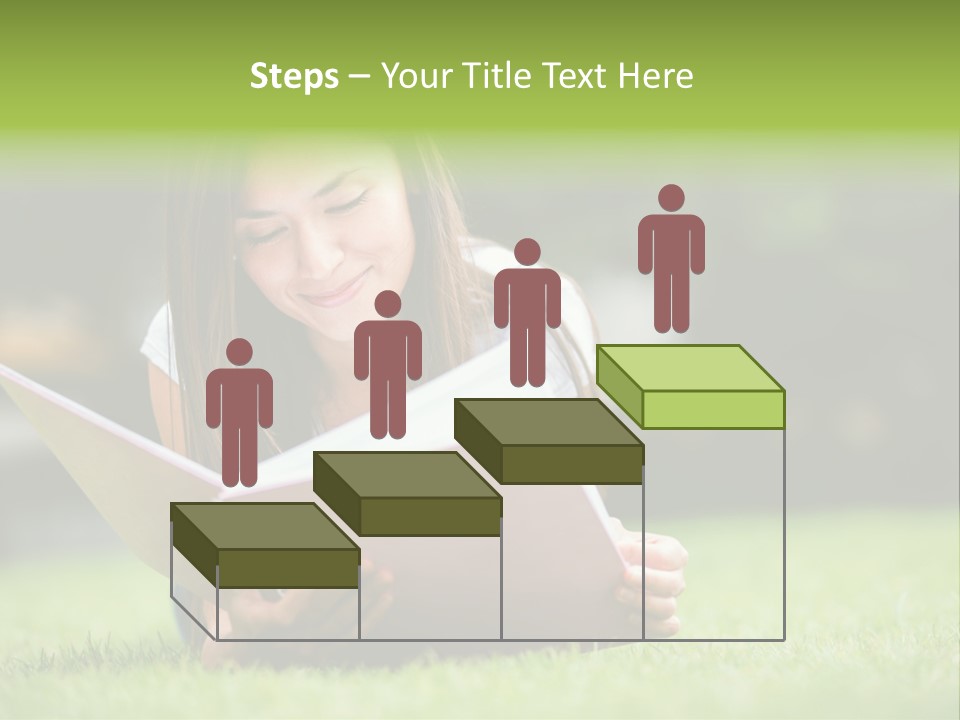 Notes Smiling Reading PowerPoint Template