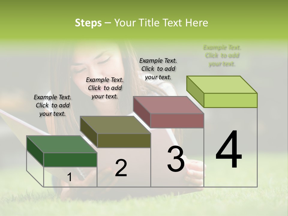 Notes Smiling Reading PowerPoint Template