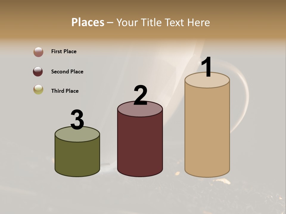 Smak Egzotyczna Kawiarnia PowerPoint Template