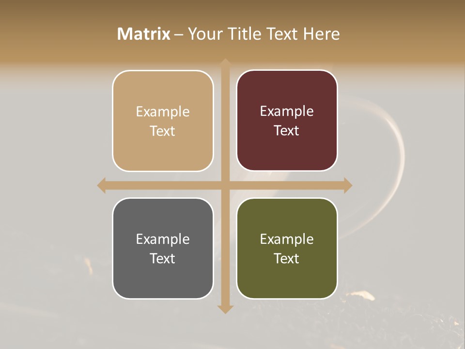 Smak Egzotyczna Kawiarnia PowerPoint Template