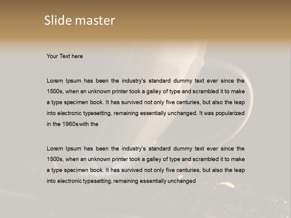 Smak Egzotyczna Kawiarnia PowerPoint Template