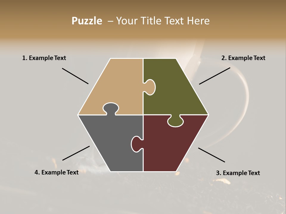 Smak Egzotyczna Kawiarnia PowerPoint Template