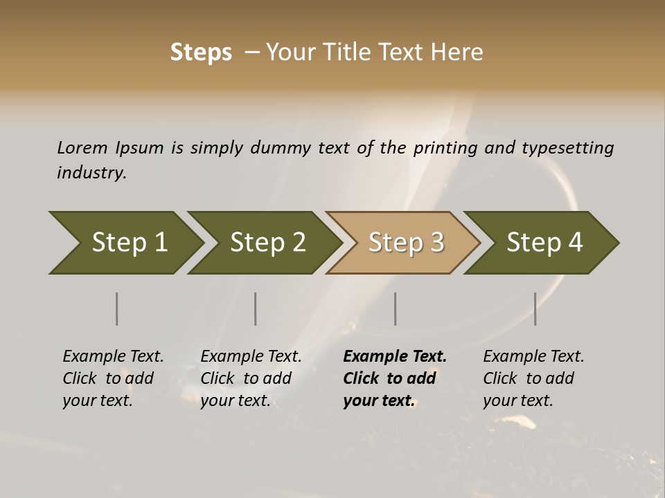 Smak Egzotyczna Kawiarnia PowerPoint Template