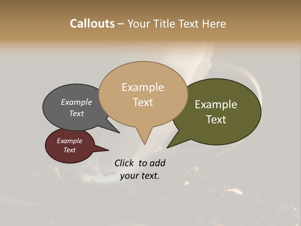 Smak Egzotyczna Kawiarnia PowerPoint Template