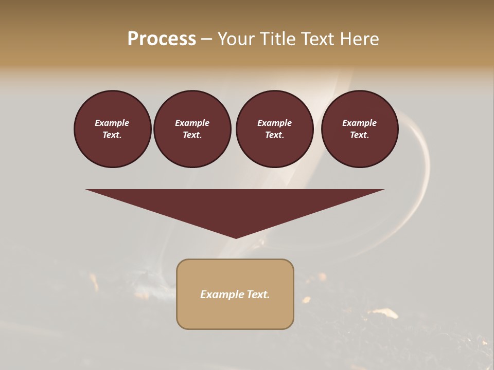 Smak Egzotyczna Kawiarnia PowerPoint Template