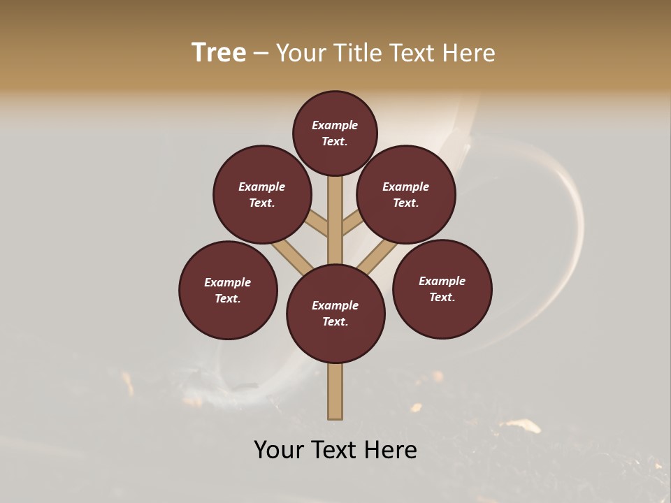 Smak Egzotyczna Kawiarnia PowerPoint Template