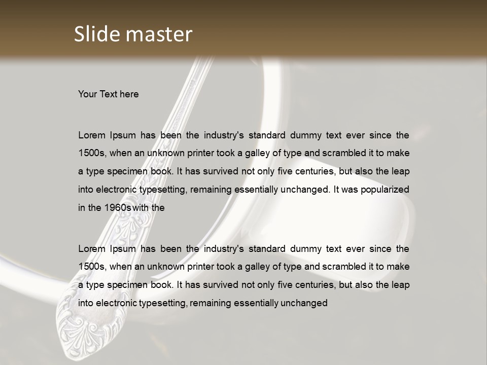 Czarna Bia Mocny PowerPoint Template