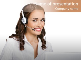 Isolation Helpdesk Face PowerPoint Template