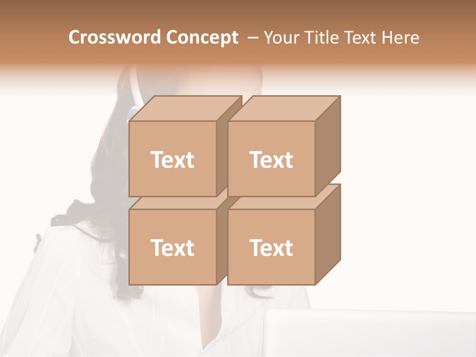 Isolation Helpdesk Face PowerPoint Template