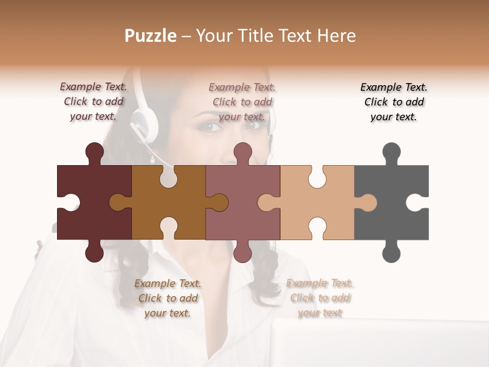 Isolation Helpdesk Face PowerPoint Template