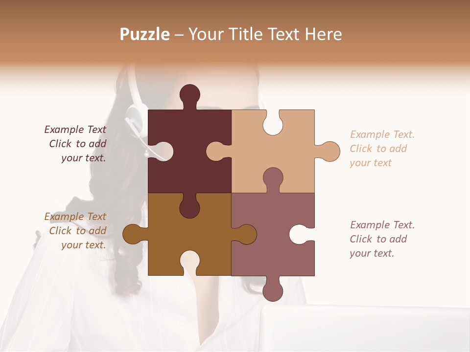 Isolation Helpdesk Face PowerPoint Template