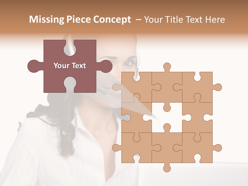 Isolation Helpdesk Face PowerPoint Template