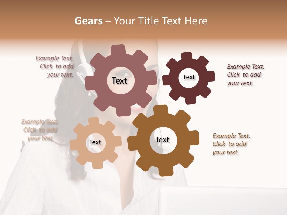 Isolation Helpdesk Face PowerPoint Template