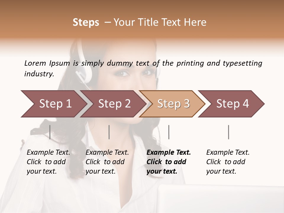 Isolation Helpdesk Face PowerPoint Template