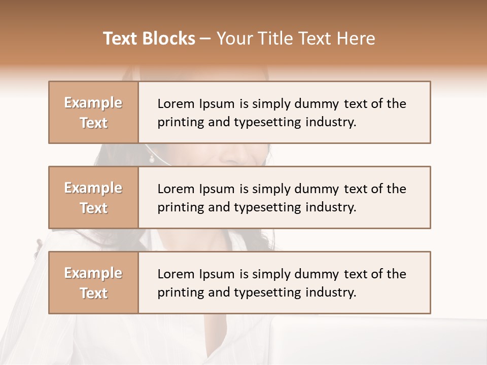 Isolation Helpdesk Face PowerPoint Template