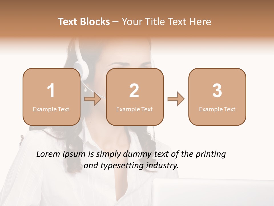 Isolation Helpdesk Face PowerPoint Template