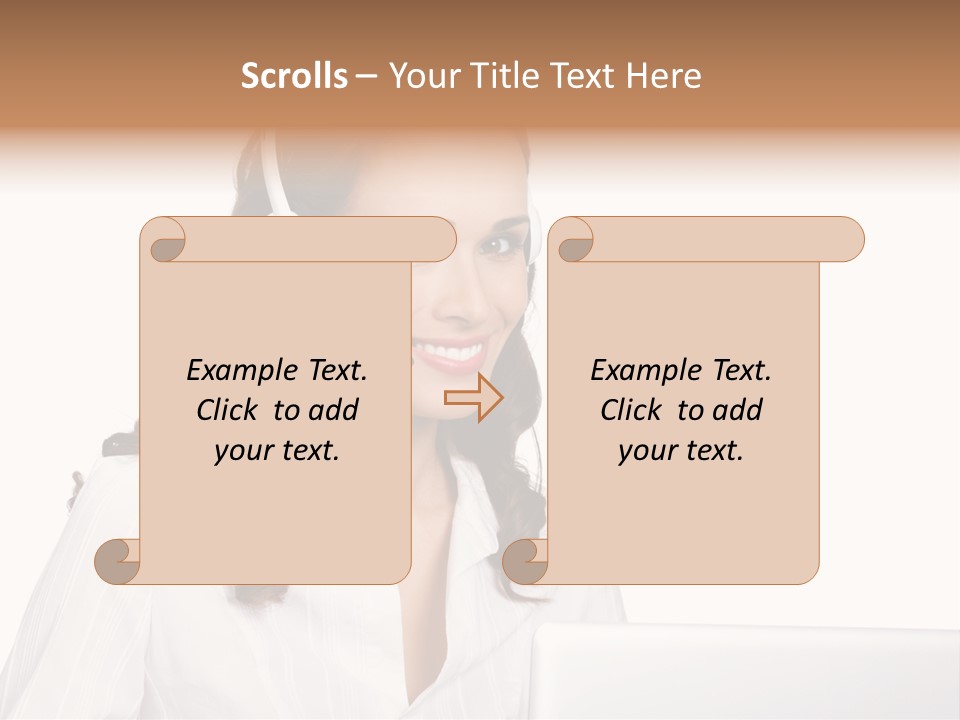 Isolation Helpdesk Face PowerPoint Template