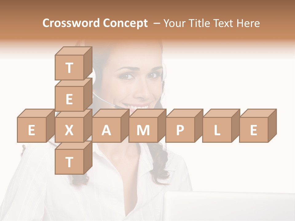 Isolation Helpdesk Face PowerPoint Template