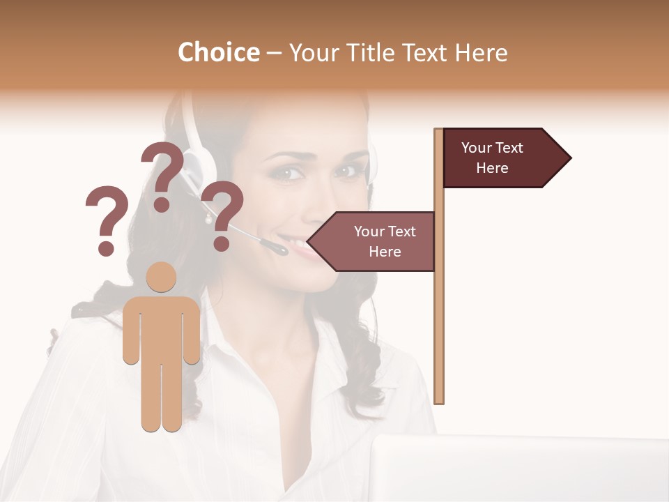 Isolation Helpdesk Face PowerPoint Template