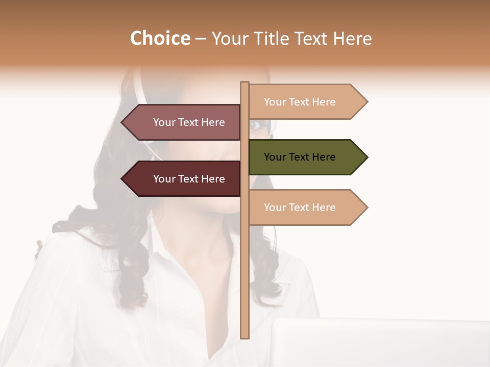Isolation Helpdesk Face PowerPoint Template
