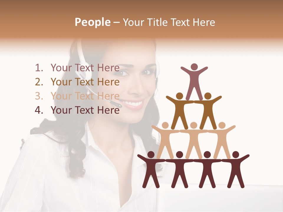 Isolation Helpdesk Face PowerPoint Template