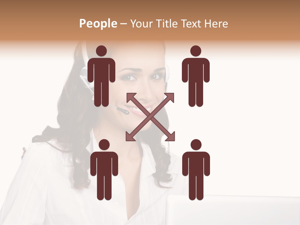 Isolation Helpdesk Face PowerPoint Template