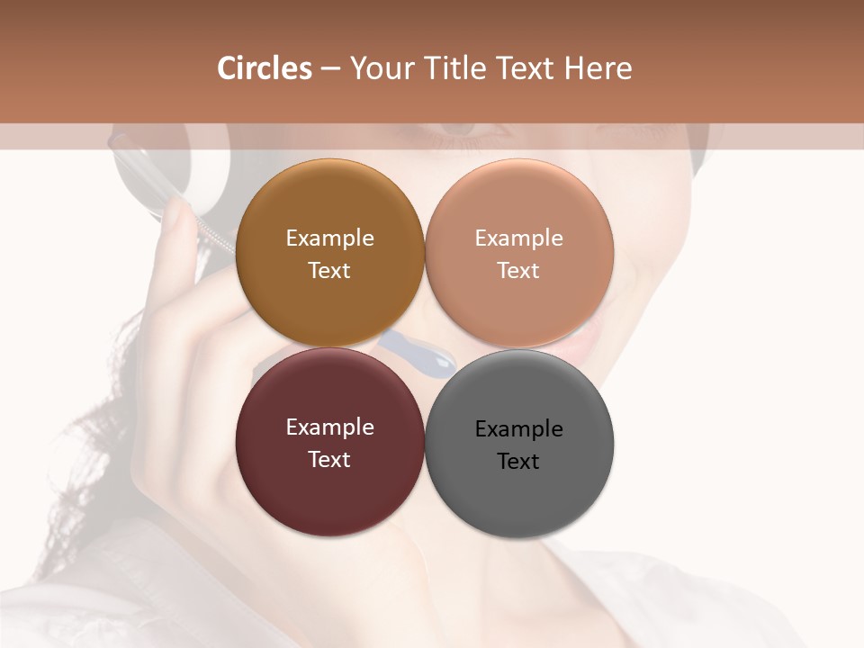 Call Communication White Background PowerPoint Template