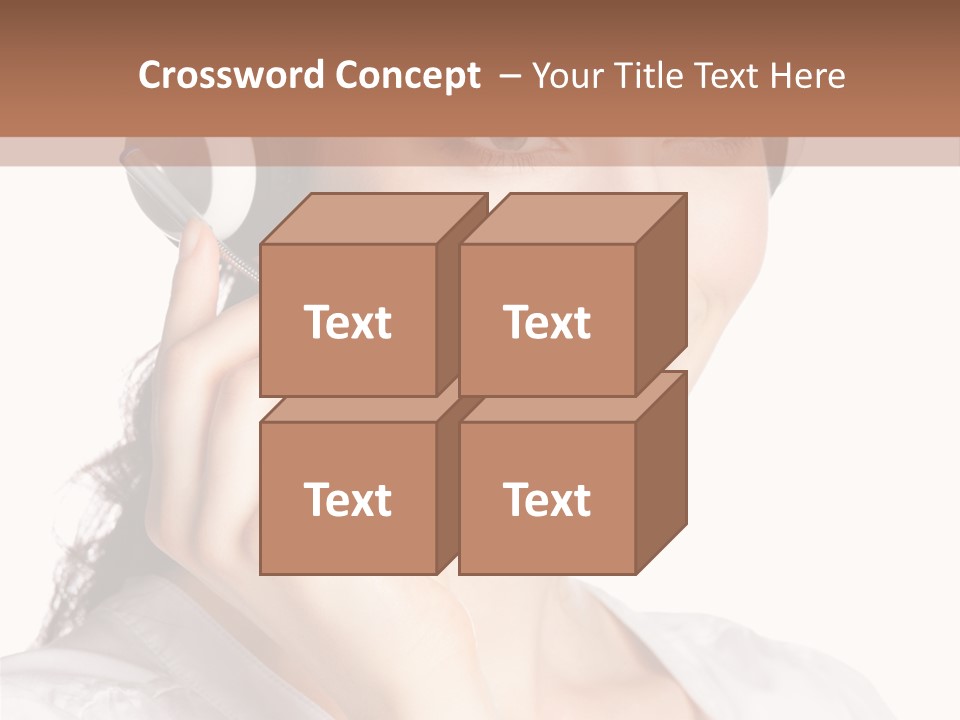 Call Communication White Background PowerPoint Template