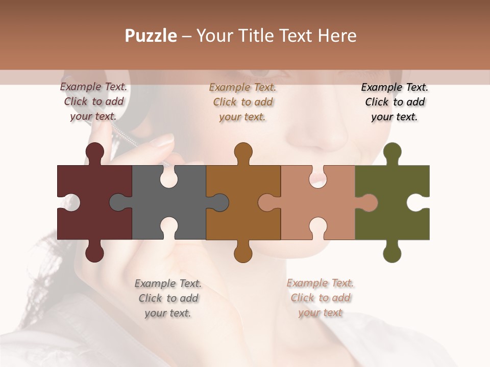 Call Communication White Background PowerPoint Template