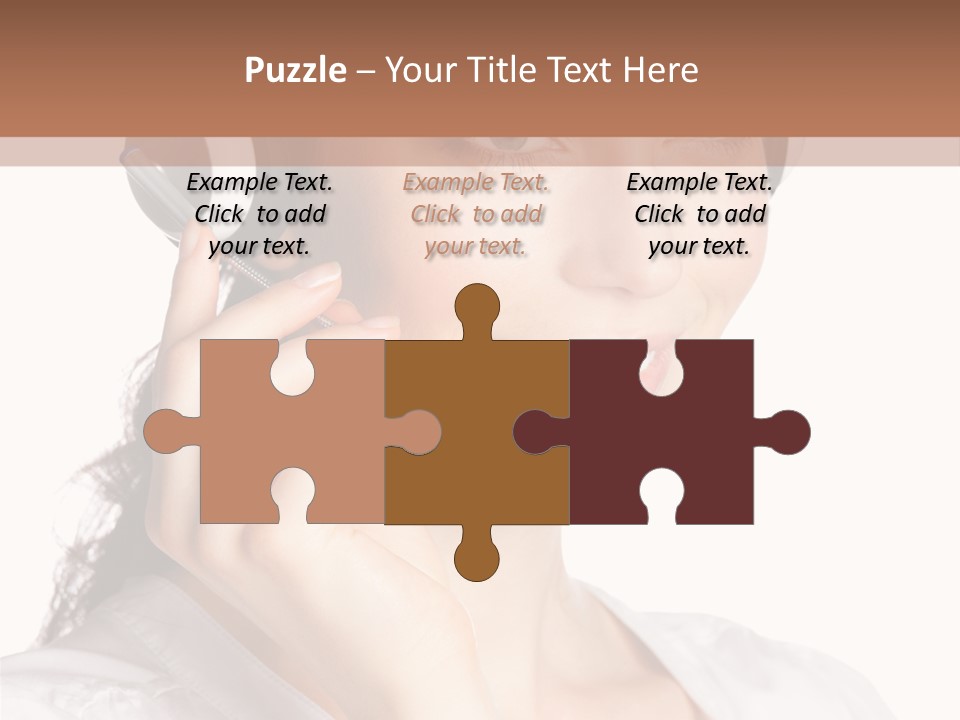 Call Communication White Background PowerPoint Template