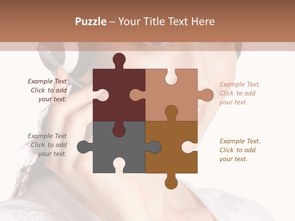 Call Communication White Background PowerPoint Template