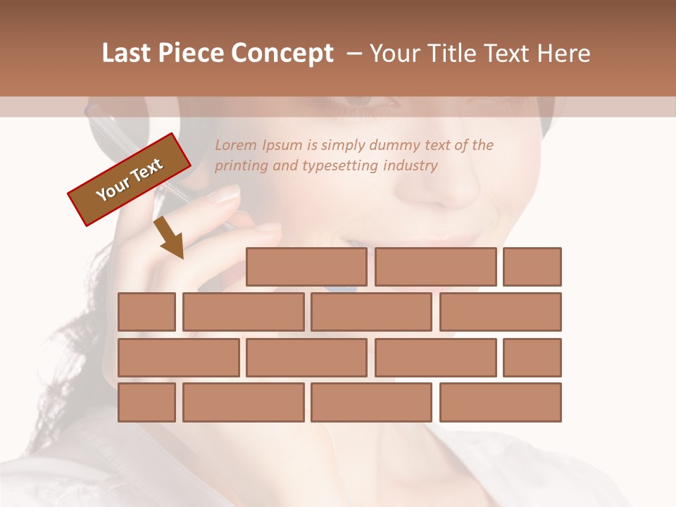 Call Communication White Background PowerPoint Template