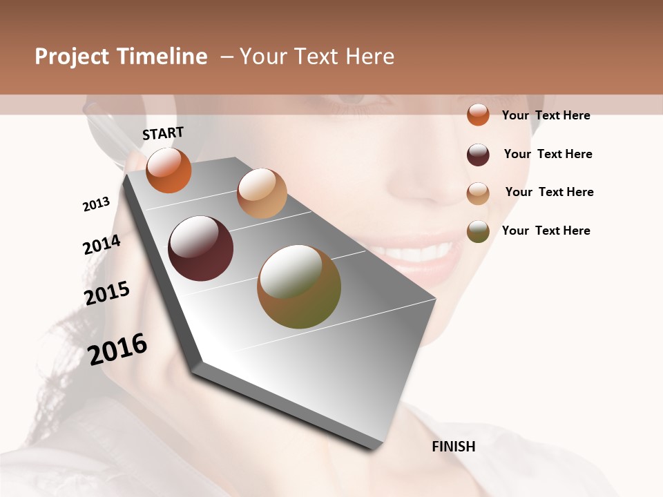 Call Communication White Background PowerPoint Template