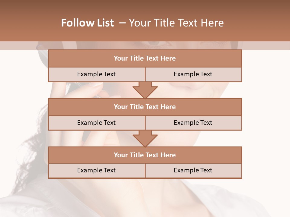 Call Communication White Background PowerPoint Template