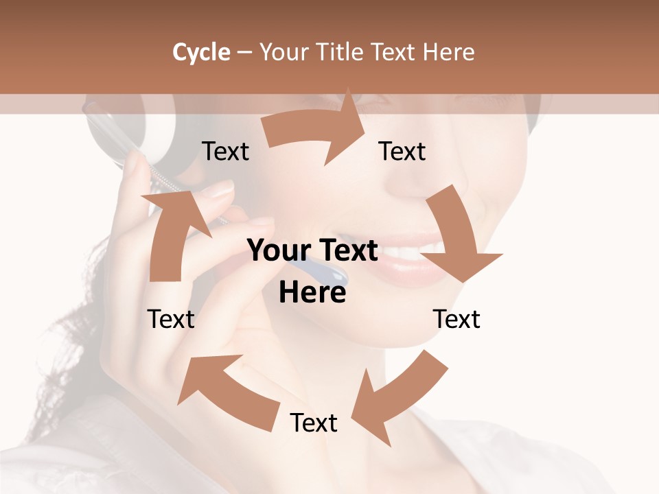 Call Communication White Background PowerPoint Template