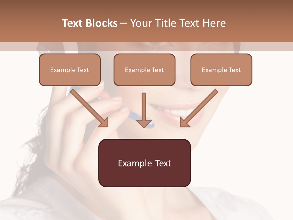 Call Communication White Background PowerPoint Template